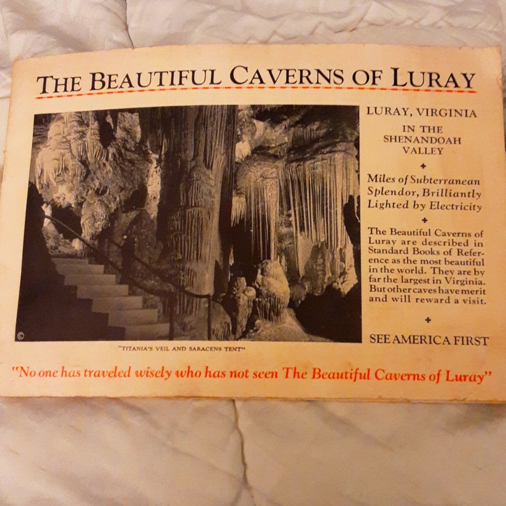 1932 LURAY CAVERNS PAMPHLET